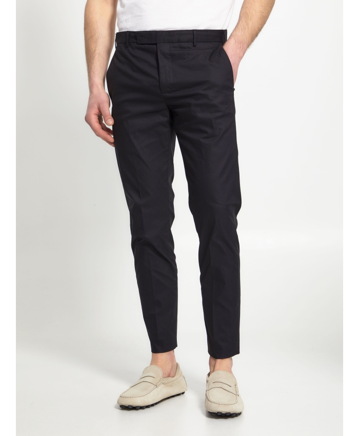 PT TORINO - Black gabardine trousers