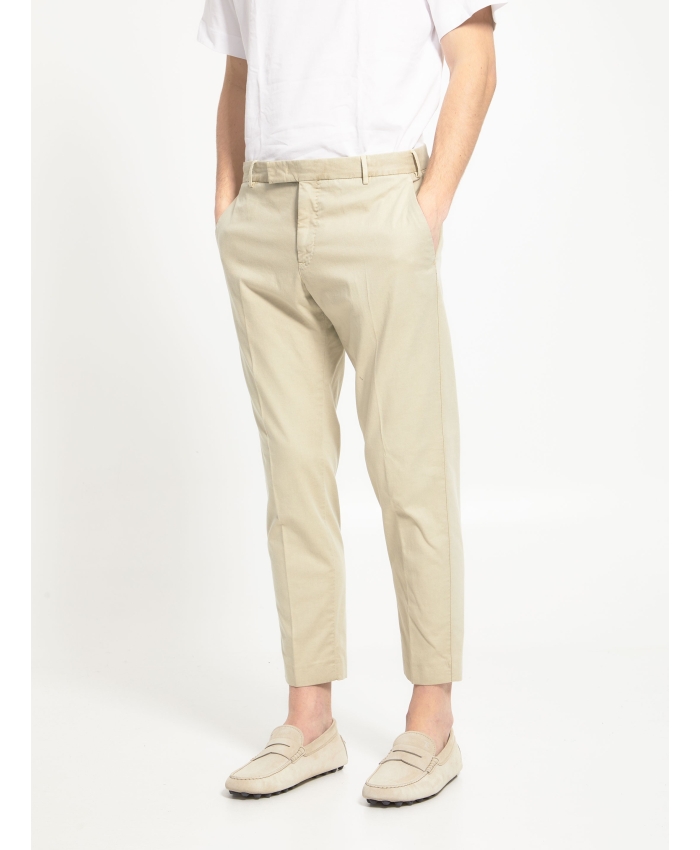 PT TORINO - Pantaloni in cotone beige