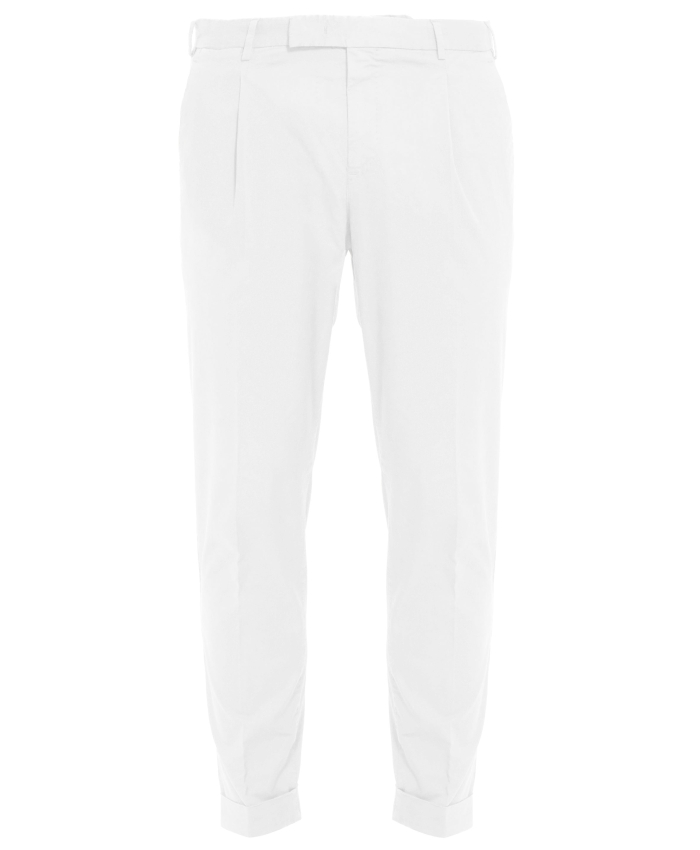 PT TORINO - White gabardine trousers