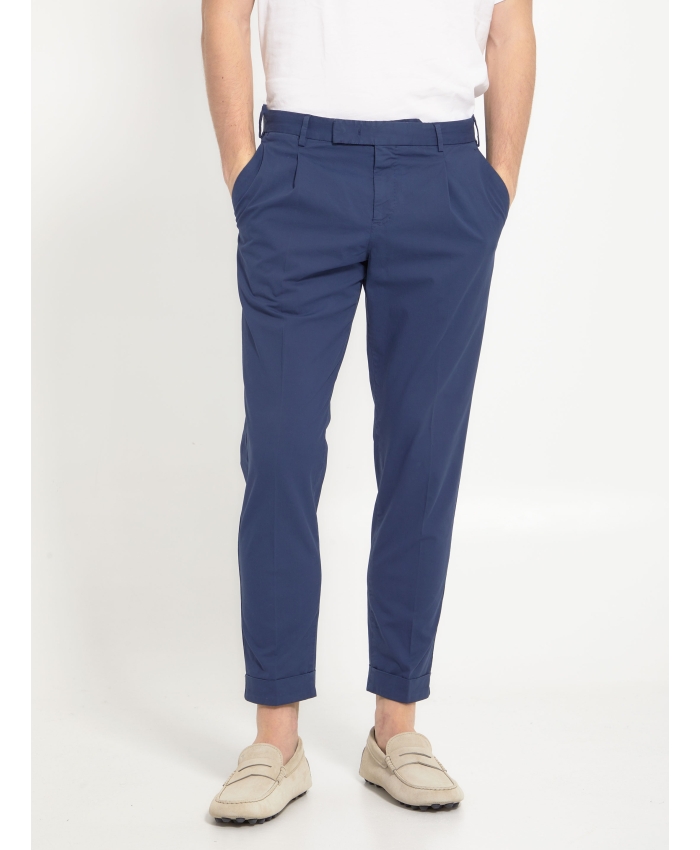 PT TORINO - Pantaloni in gabardina blu
