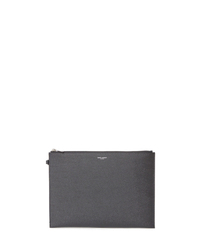 SAINT LAURENT - Leather tablet holder