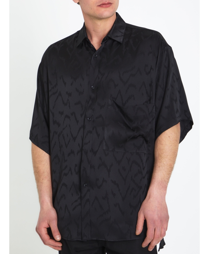 SAINT LAURENT - Camicia oversize in seta