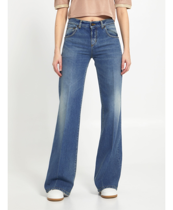 SAINT LAURENT - Jeans in denim vintage
