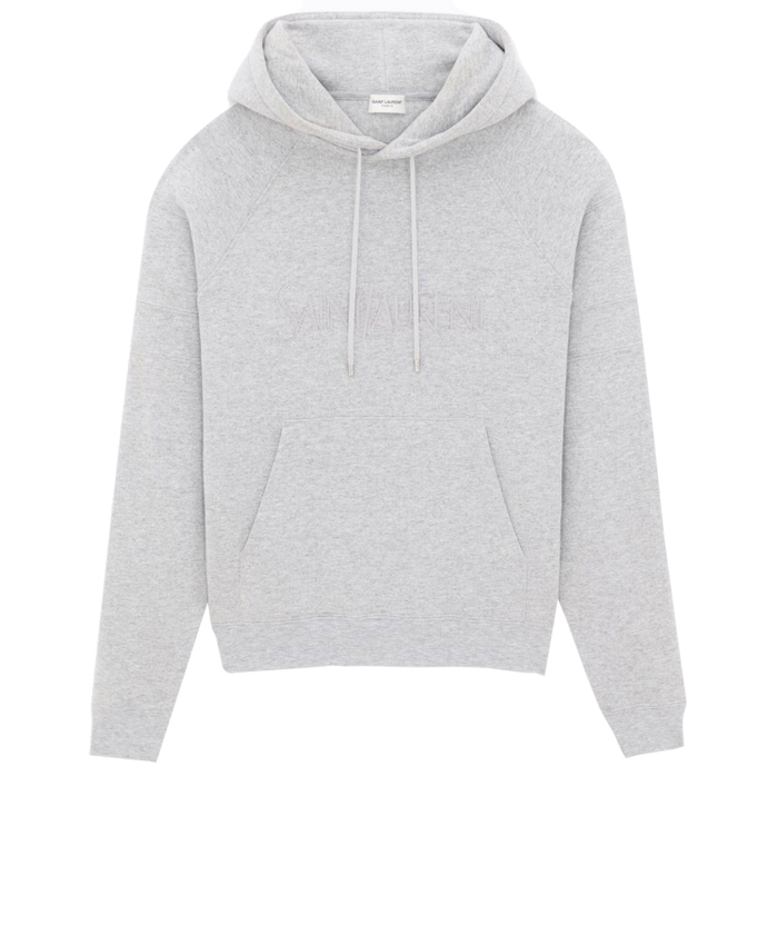 SAINT LAURENT - Cotton hoodie with logo