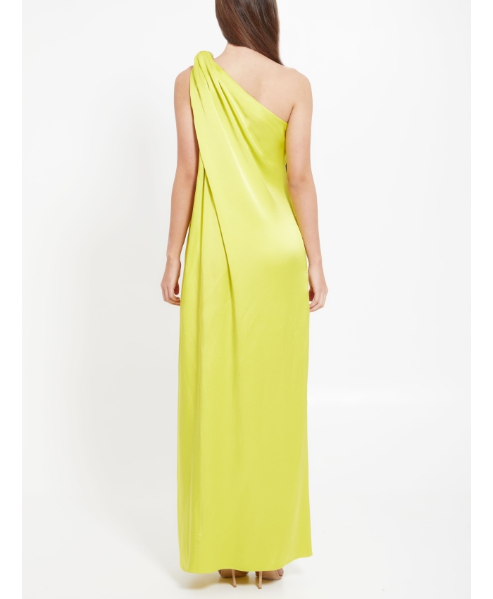 STELLA MCCARTNEY - Yellow one-shoulder dress