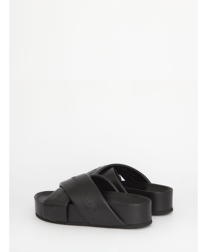 STELLA MCCARTNEY - Faux leather Logo sandals