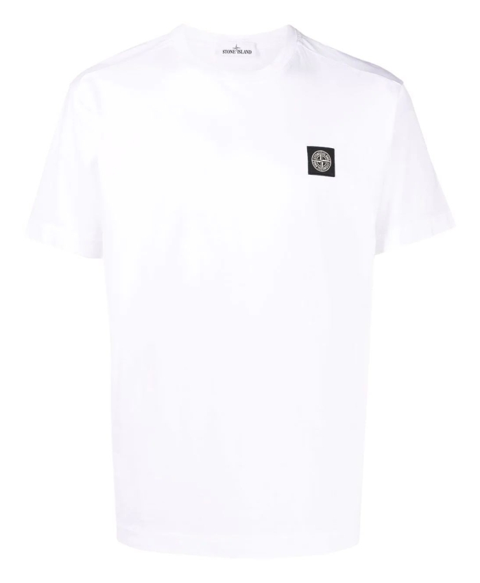 STONE ISLAND - White Compass t-shirt