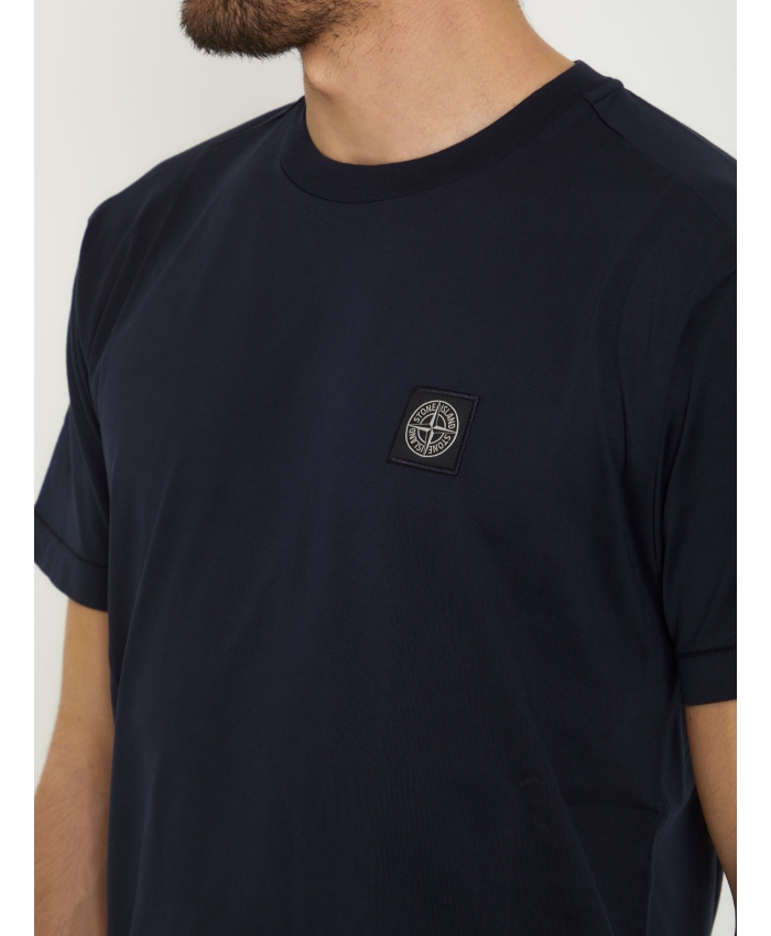 STONE ISLAND - Blue Compass t-shirt