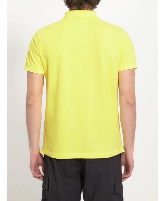 STONE ISLAND - Yellow Compass polo shirt