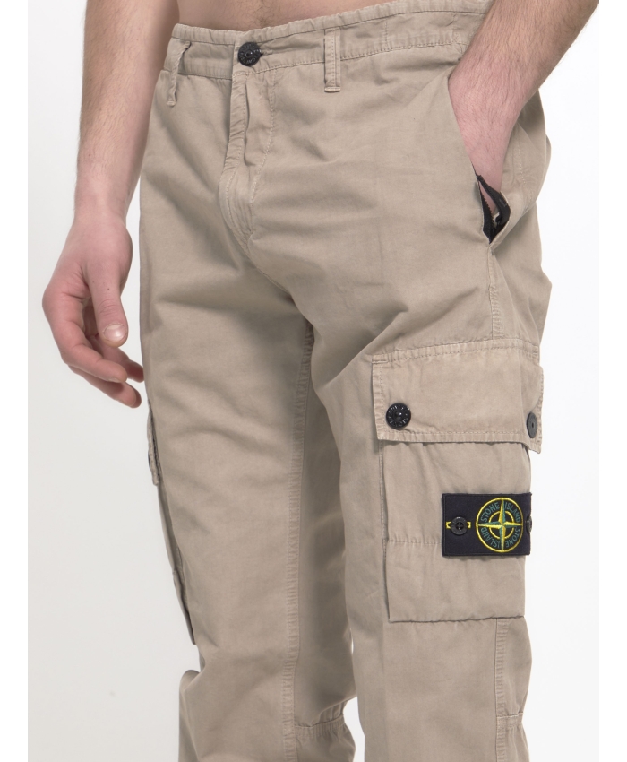 STONE ISLAND - Cotton cargo pants