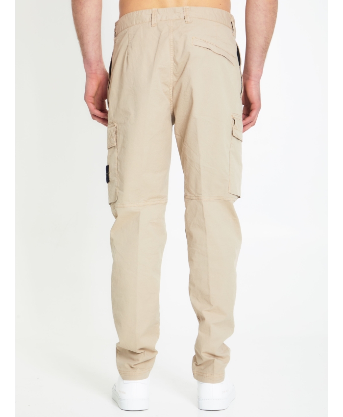 STONE ISLAND - Beige cargo pants