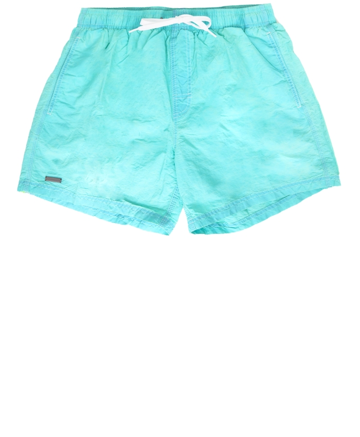 SUNDEK - Turquoise nylon swim shorts