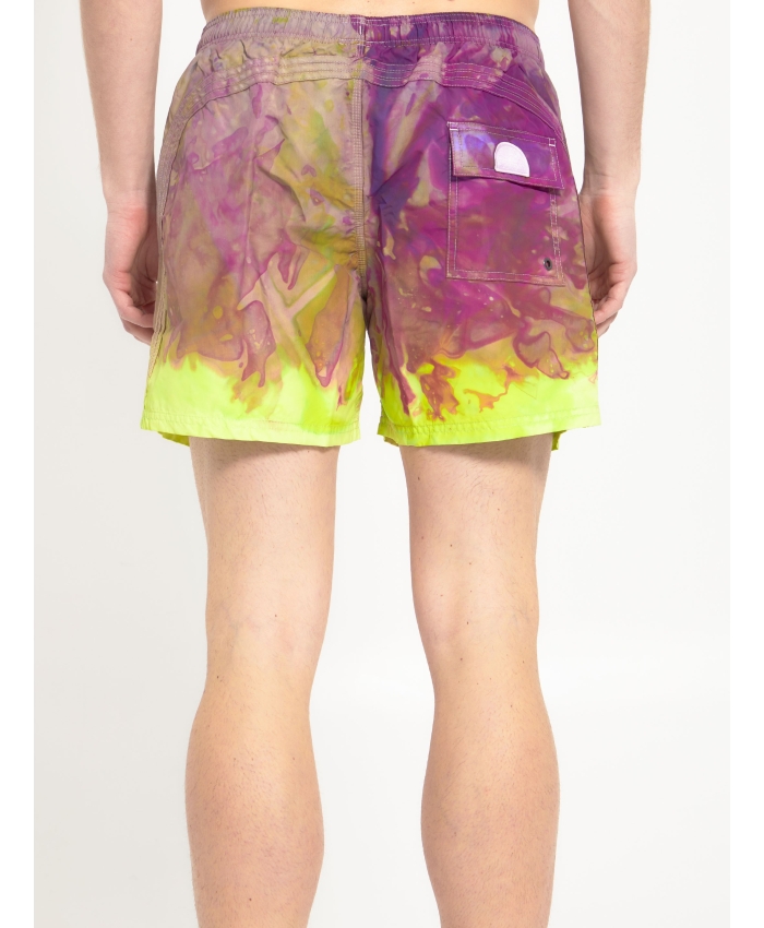 SUNDEK - Tie-dye nylon swim shorts