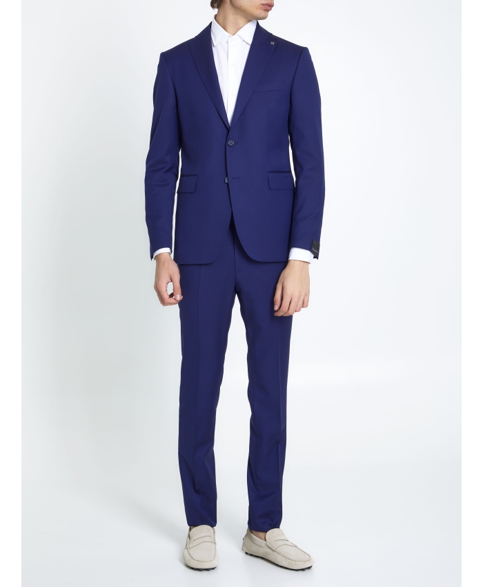 TAGLIATORE - Blue wool two-piece suit