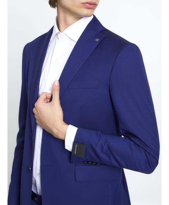 TAGLIATORE - Blue wool two-piece suit