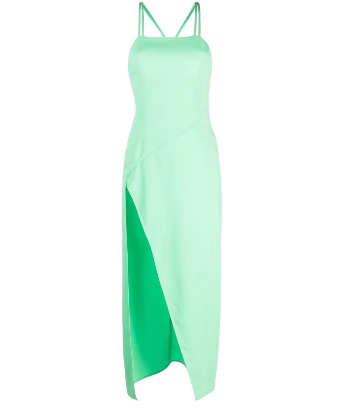THE ATTICO - Green viscose dress