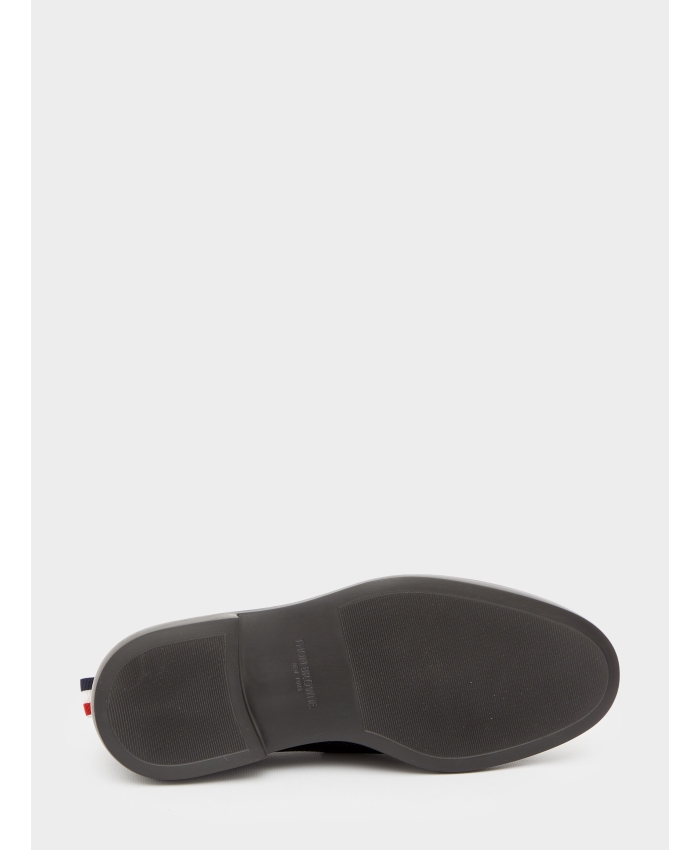 THOM BROWNE - Black leather loafers