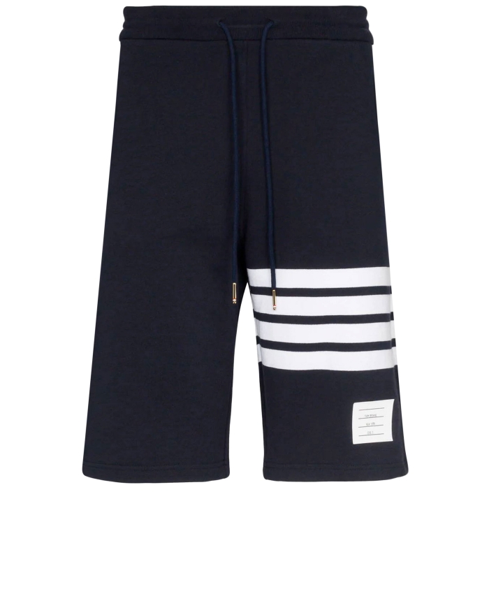 THOM BROWNE - 4-Bar cotton shorts