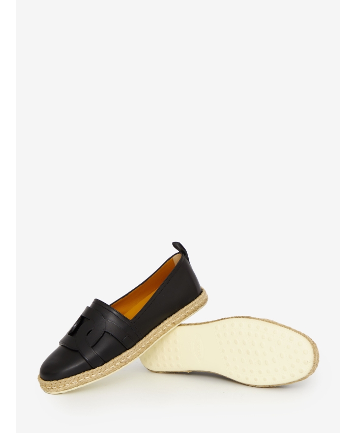 TOD'S - Kate leather espadrilles