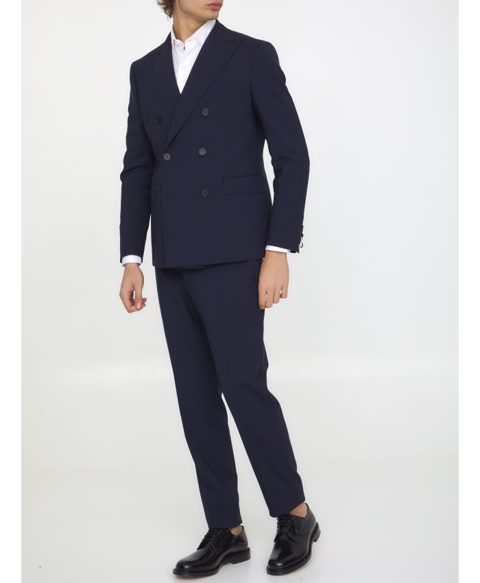 TONELLO - Blue wool two-piece suit