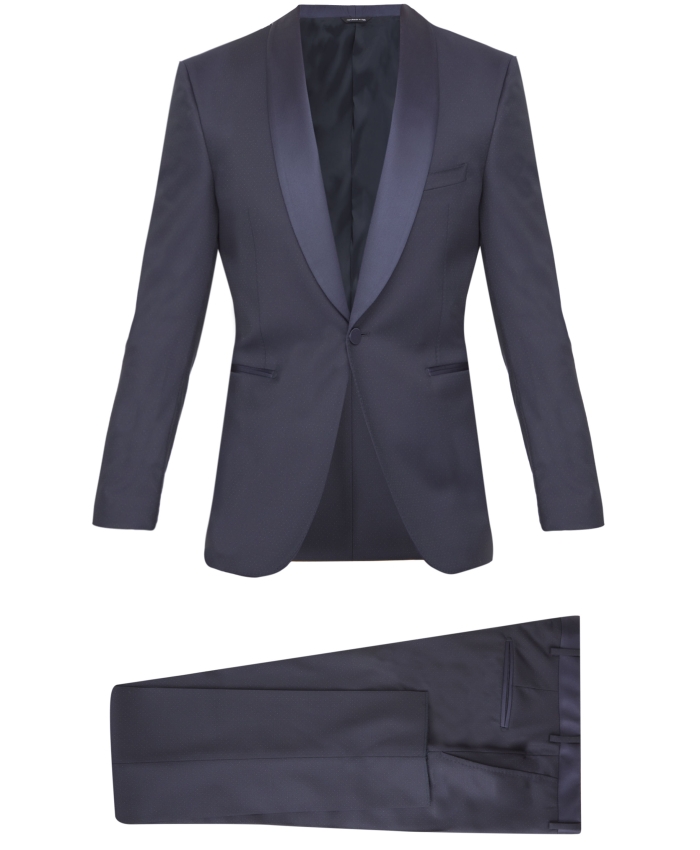 TONELLO - Blue wool tuxedo