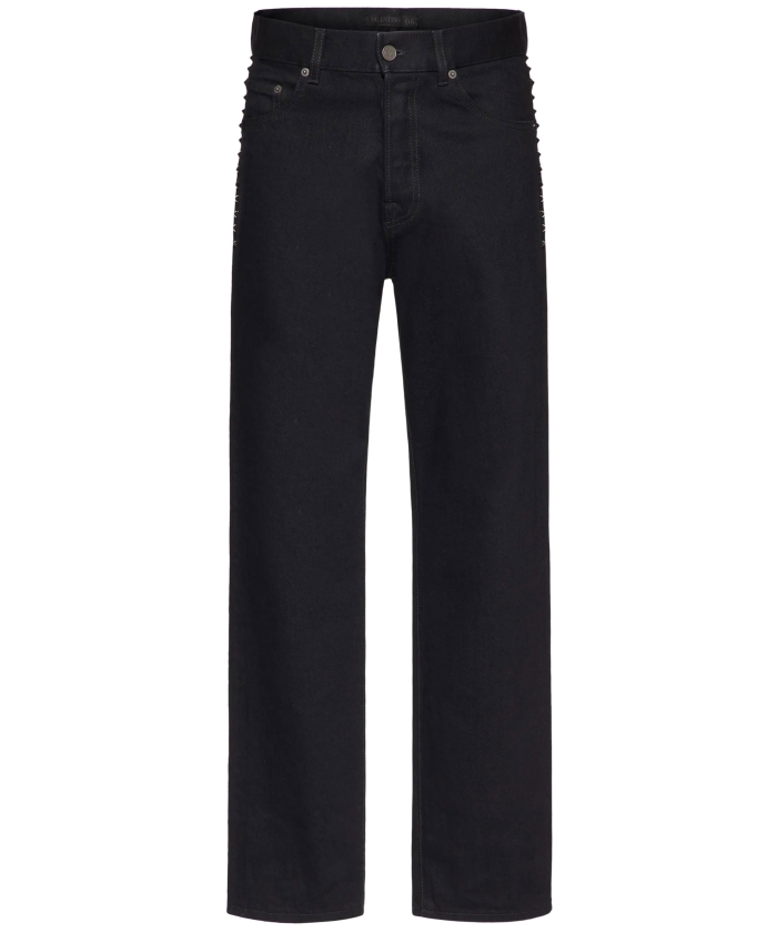 VALENTINO GARAVANI - Jeans con borchie Black Untitled