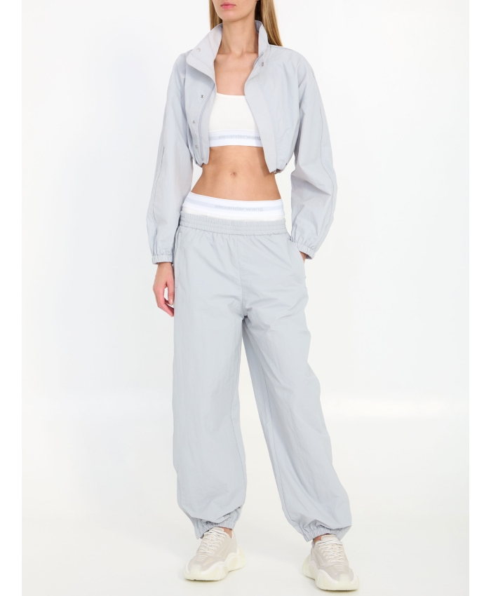 ALEXANDER WANG - Track pants with pre-styled underwear
