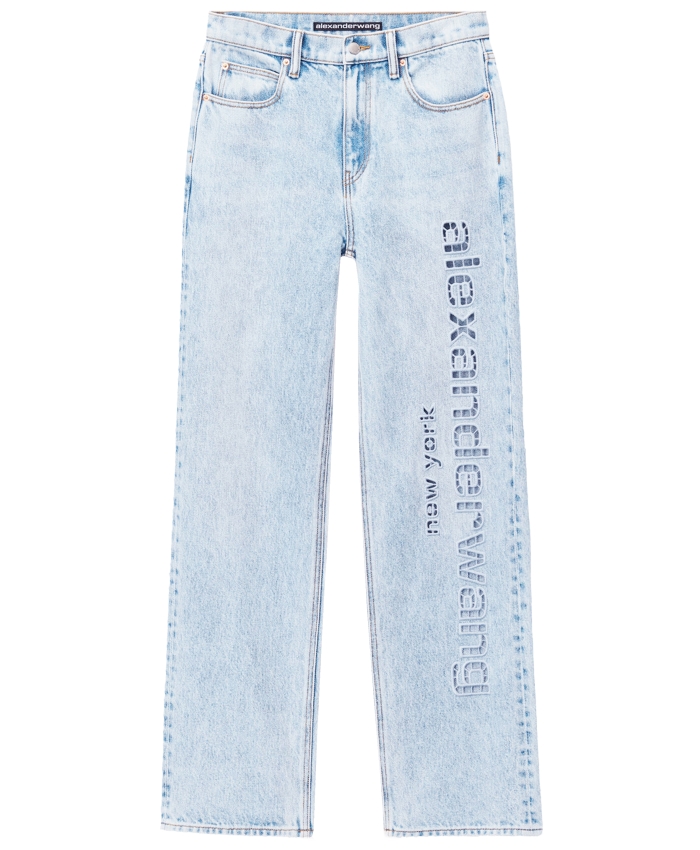 ALEXANDER WANG - EZ cut-out logo jeans