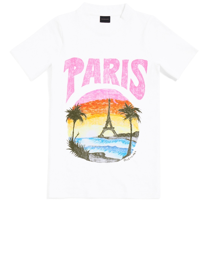 BALENCIAGA - T-shirt Paris Tropical