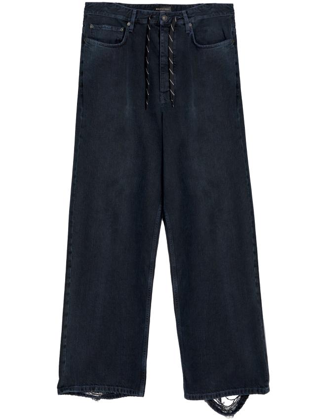 BALENCIAGA - Baggy jeans with drawstring