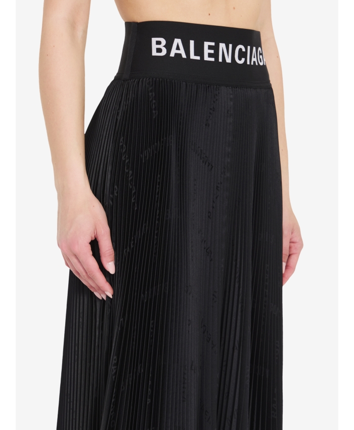 BALENCIAGA - Pleated midi skirt