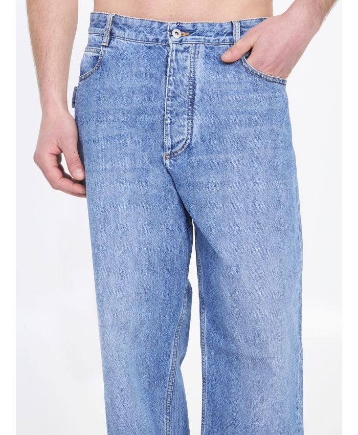 BOTTEGA VENETA - Jeans a gamba ampia in denim