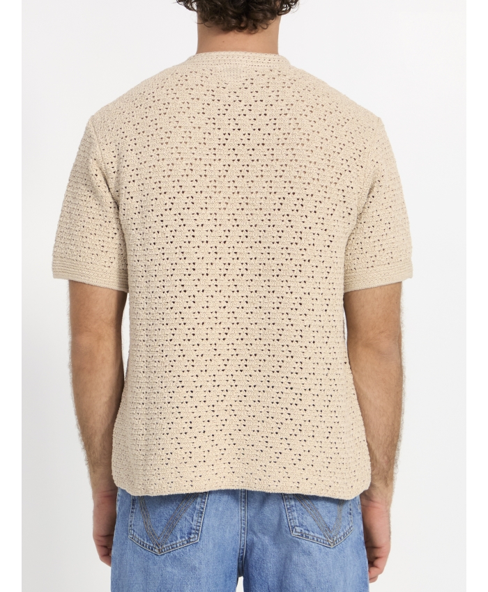 BOTTEGA VENETA - Crochet knit t-shirt