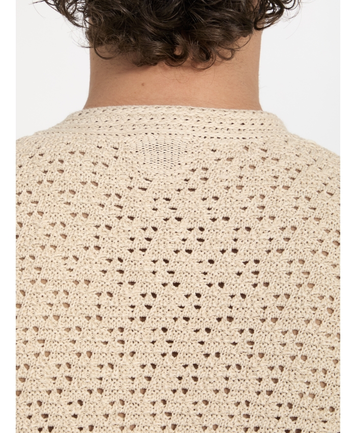 BOTTEGA VENETA - T-shirt in maglia crochet
