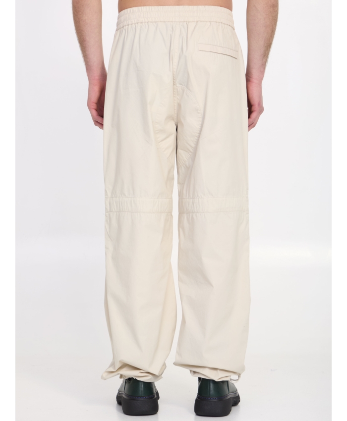 BURBERRY - Cotton blend trousers