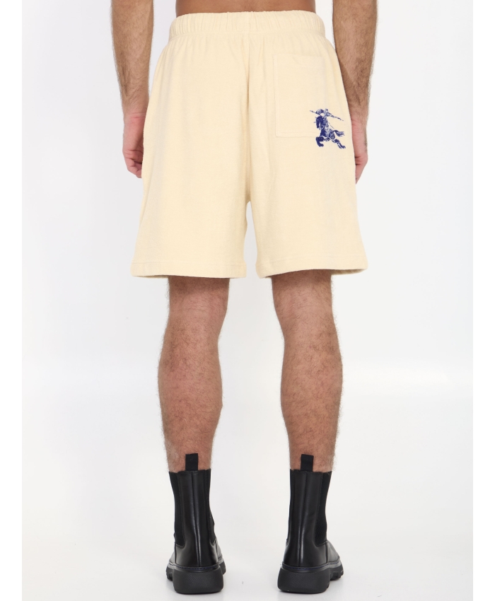BURBERRY - Cotton towelling shorts