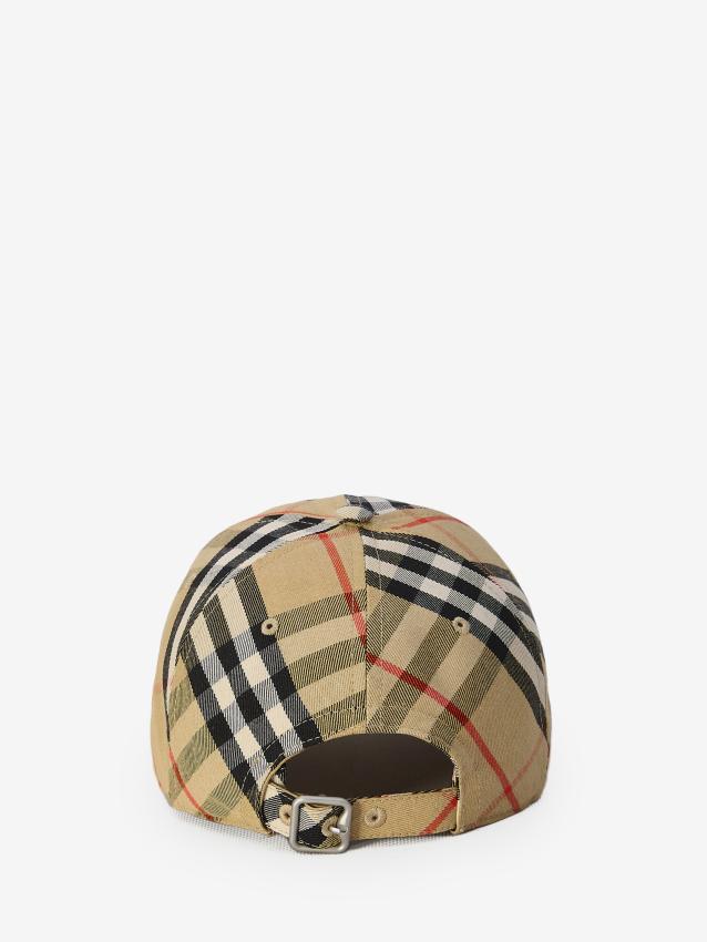 BURBERRY - Check baseball cap