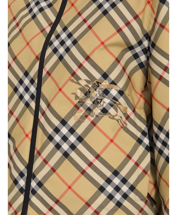 BURBERRY - Cropped reversible jacket