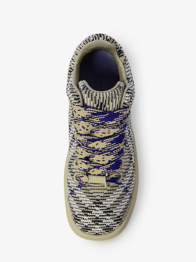 BURBERRY - Check Knit Box sneakers
