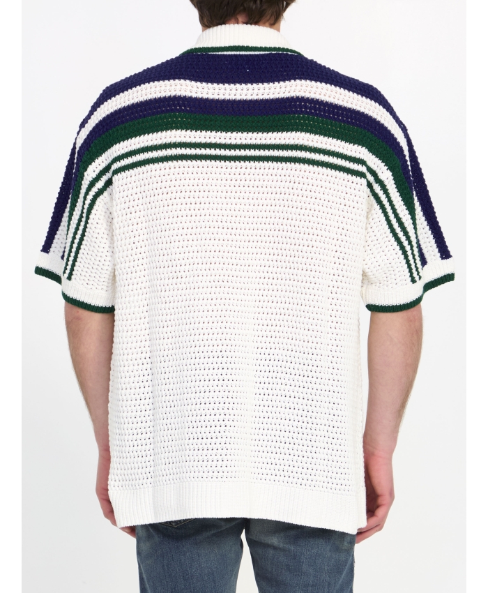 CASABLANCA - Crochet Tennis shirt