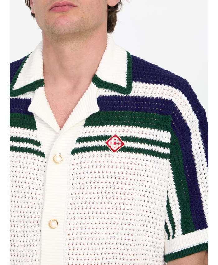 CASABLANCA - Crochet Tennis shirt