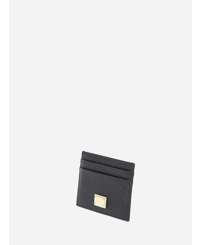 DOLCE&GABBANA - Black leather cardholder