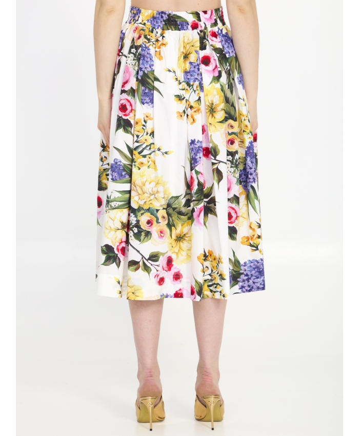 DOLCE&GABBANA - Garden-print skirt