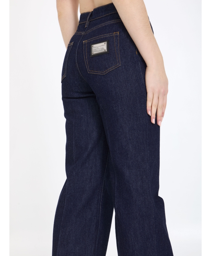 DOLCE&GABBANA - Flare jeans in denim