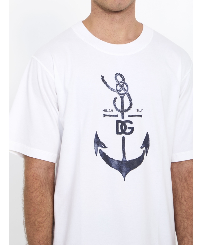 DOLCE&GABBANA - T-shirt con stampa Marina