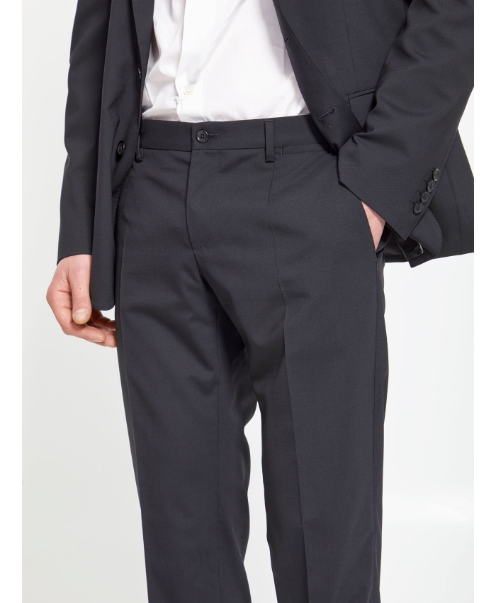 DOLCE&GABBANA - Two-piece suit in black wool