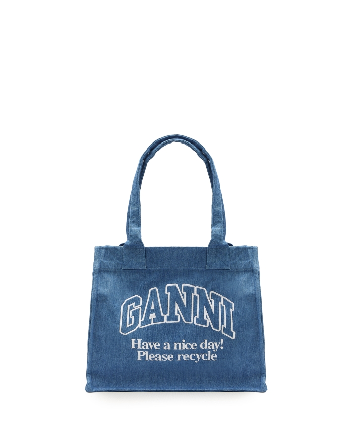 GANNI - Denim shopping bag