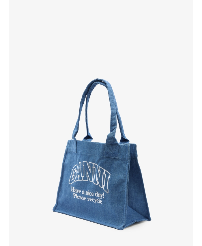 GANNI - Denim shopping bag