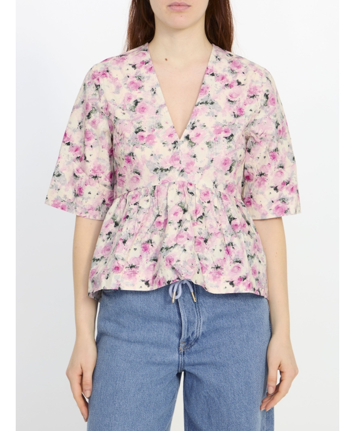 GANNI - Peplum blouse