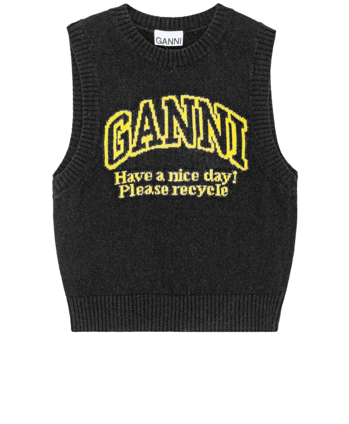 GANNI - Graphic vest